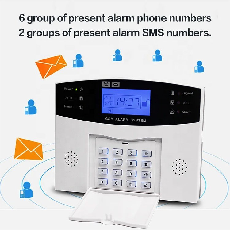 Wireless Security Intruder Alarm System Host Control Panel Security Equipment Gua Ip Alarm Factory Supply Smart Tuya Wifi GSM 4G