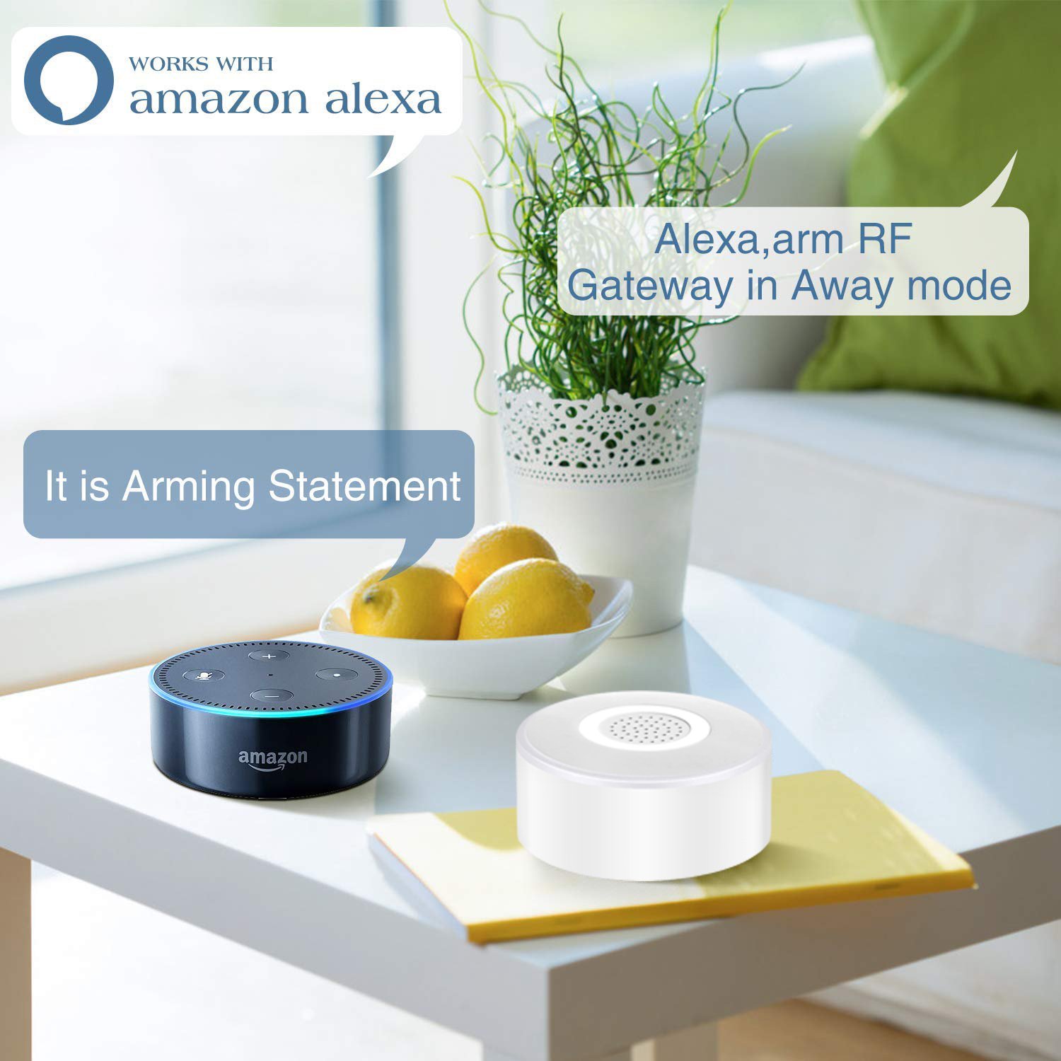 WiFi Home Smart Alarm Security System Kit DIY Wireless Burglar Alert System Anti-Theft Motion Detector Door Window Sensor Siren