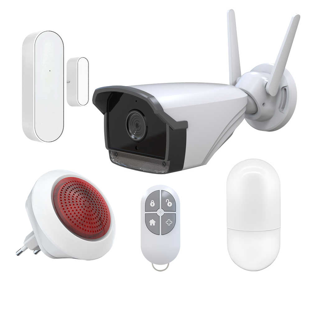 H.265 IP RJ45 32 Wireless Alarm Zones Wired Burglar Home Security Alarm System