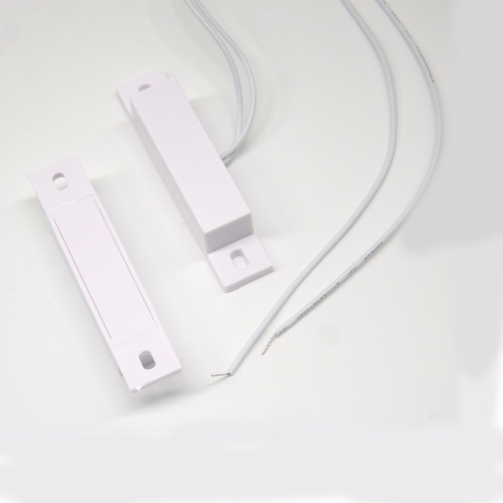 White Recessed Magnetic Window Door Contacts Alarm Security Reed Switch