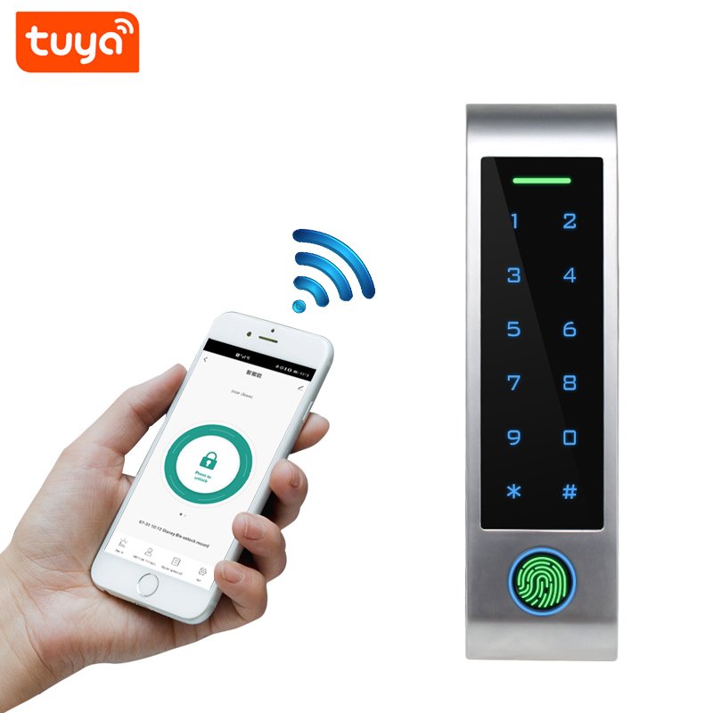 Secukey Hot Selling HF4-BT Tuya Smart Gate Access Control RFID Reader Biometric Fingerprint waterproof IP66 Access Control