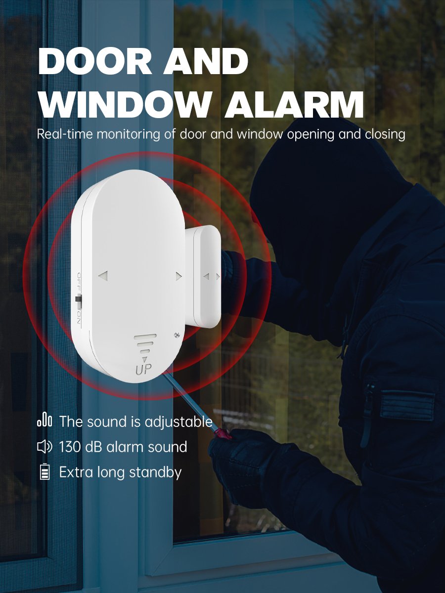 Portable Wireless Alarm System Window and Door Alarm