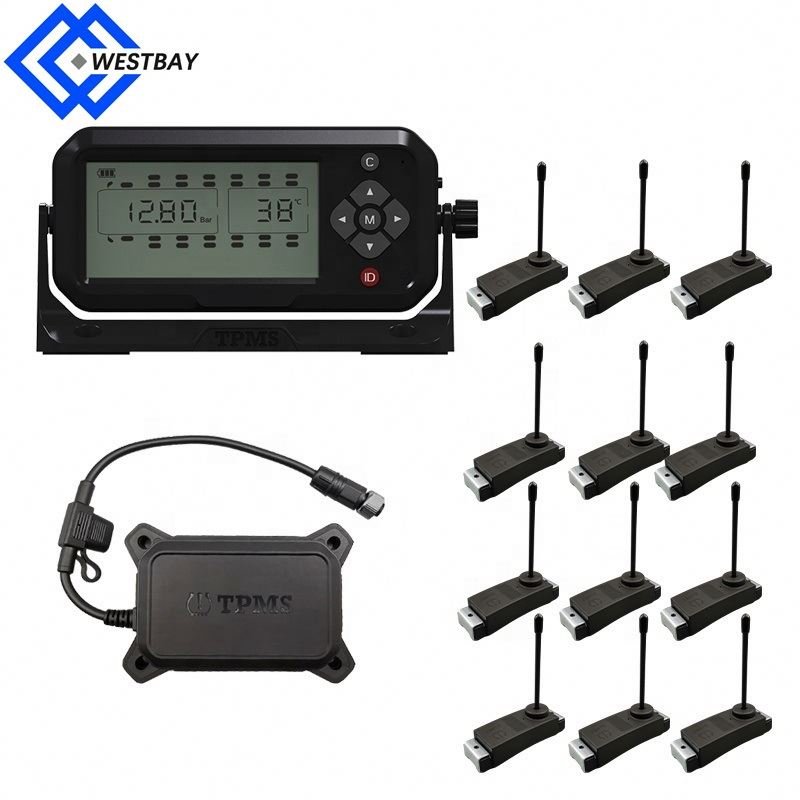 Westbay 6 8 10 12 14 16 18 22 24 26 Wheel Internal sensors truck TPMS alarm system tyre pressure monitoring system