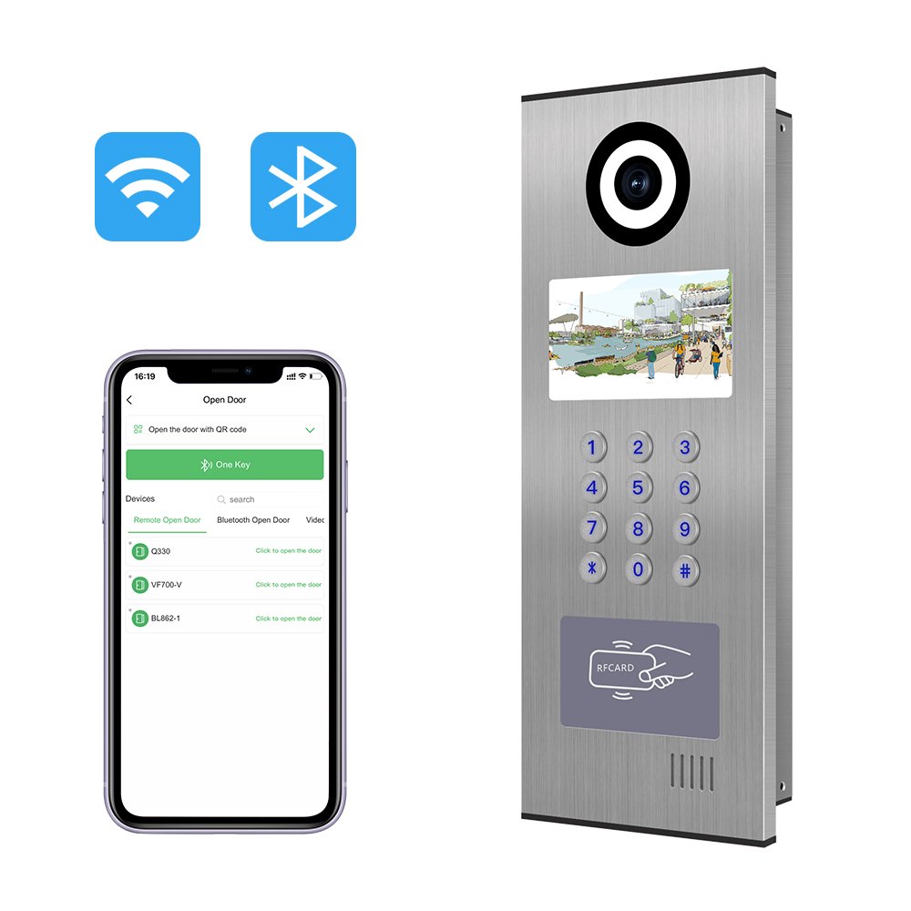 Thinmoo Multi-unit video intercom system Video Intercom Door Phone access control system Metal Casing Cloud Intercom