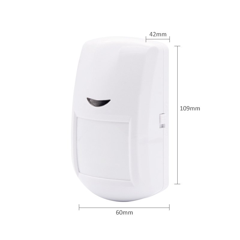 wireless infrared motion sensor 433MHz EV1527 9V battery powered anti-tamper switch for burglar intrusion security alarm system
