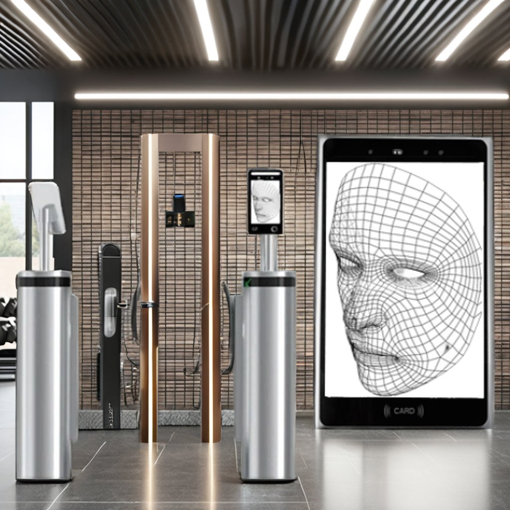 8-Inch Biometric Terminal Night Vision Anti-Spoofing Technology Face Recognition Access Control Bank Financial Cloud Software