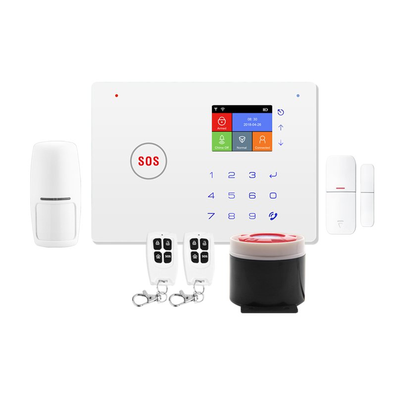 TUYA Smart WIFI GSM Security Home Alarm System Wireless Anti -Thief Burglar Alarm Work with Alexa Echo google Home IFTTT
