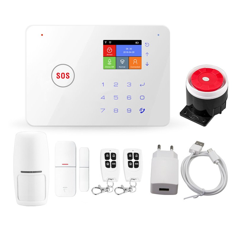 TUYA Smart WIFI GSM Security Home Alarm System Wireless Anti -Thief Burglar Alarm Work with Alexa Echo google Home IFTTT