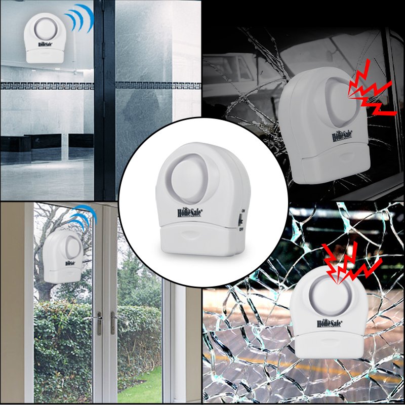 Comprehensive Protection High Sensitivity Glass Break Alarm Window Alarm for Home Security