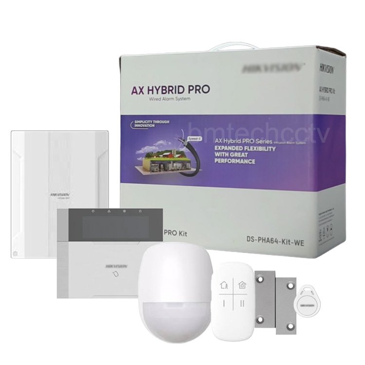 Hik AX Hybrid Pro Alarm Kit,Home Wireless Wifi Security Alarm System DS-PHA64-Kit-WB DS-PHA64-Kit-WE