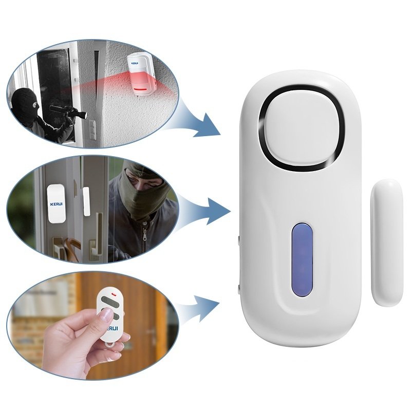Intelligent infrared sensor door and window sensor wireless standalone home remote security anti-theft alarm system