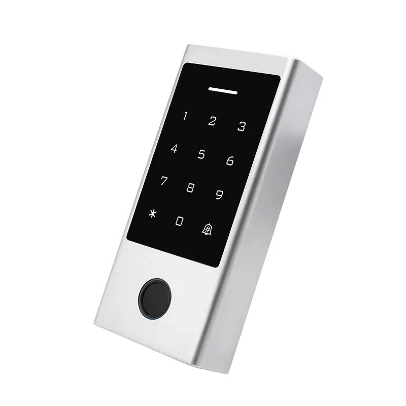 IP66 Waterproof Tuya WiFi APP RFID Biometric TouchKey Access Control System, 125KHz EM or 13.56MHz MF/IC Card Reader