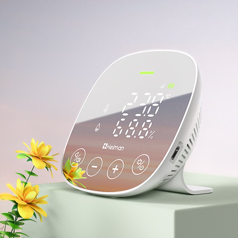 tuya smart security system indoor air quality monitor smart temperature and humidity sensor