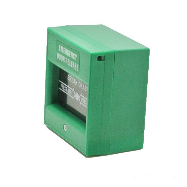 Alarm system square break glass emergency door release manual call point with cover
