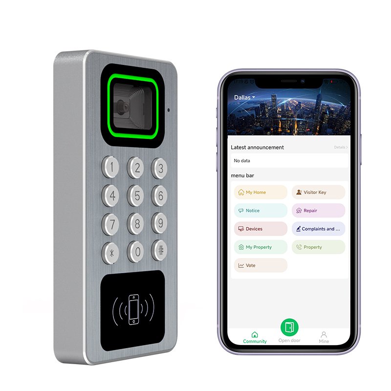 Thinmoo Metal Waterproof smart QR code access control remotely controlled APP access control system with free software program