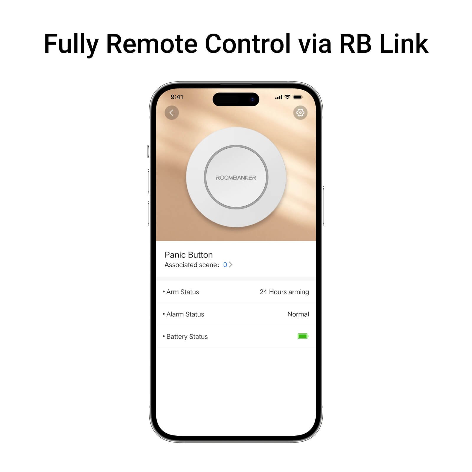 Roombanker Panic Button Alarm real-time wireless security system with an impressive 3 year battery life