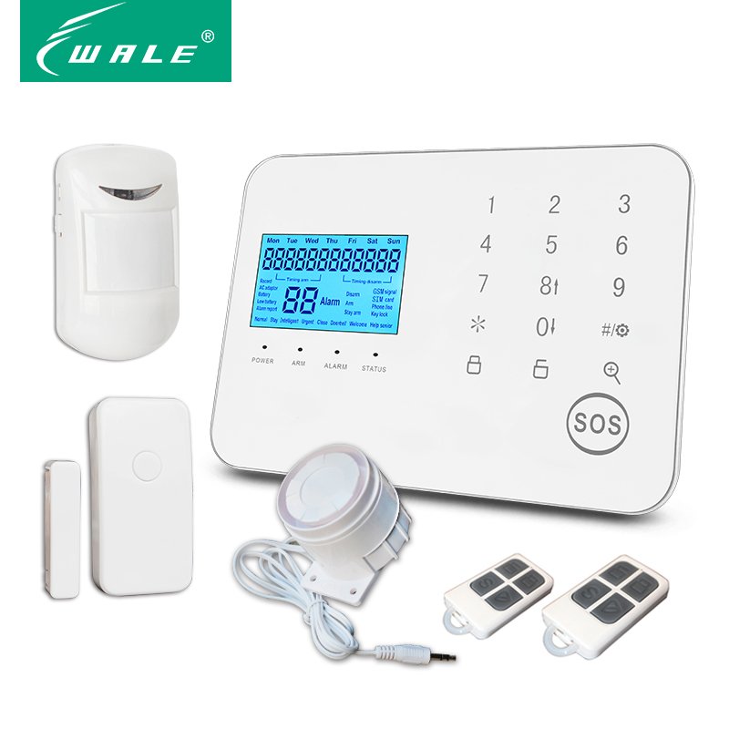Mobile Phone Call GSM Alarm Security Home System - Anti Theft Auto SMS Notification - Compatible Water Leak Detector