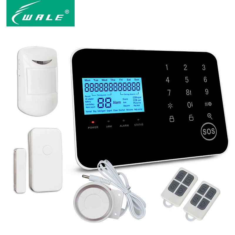 Mobile Phone Call GSM Alarm Security Home System - Anti Theft Auto SMS Notification - Compatible Water Leak Detector
