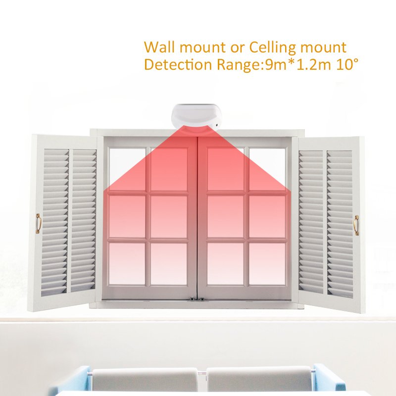 12V wall mount ceiling mount wired window curtain infrared motion sensor alarm anti-tamper for burglar intrusion alarm system