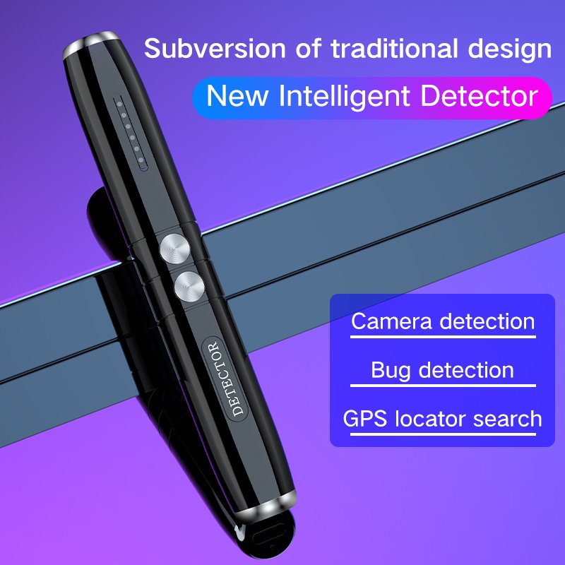 T8 upgrades Anti Spy Portable Pen Design Signal Detector Wireless RF Radio Scanner Camera Detector GPS GSM Finder