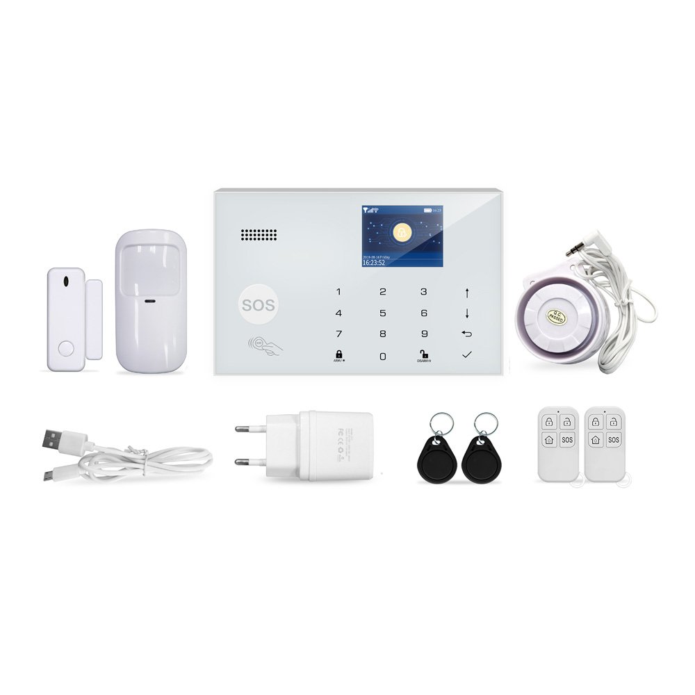 High Quality Wireless Anti Thief Burglar Security Alarm System Tuya Smart Home Wifi Gsm Home Alarm System