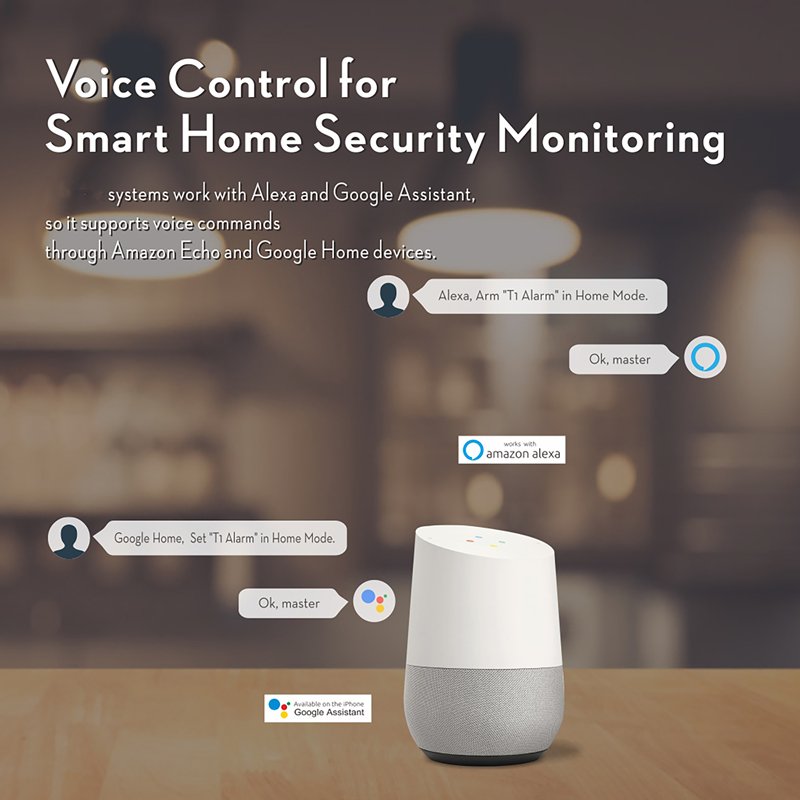2022 DIY remote control Tuya smart WiFi GSM home alarm kit Touch Screen Security alarm system For Home