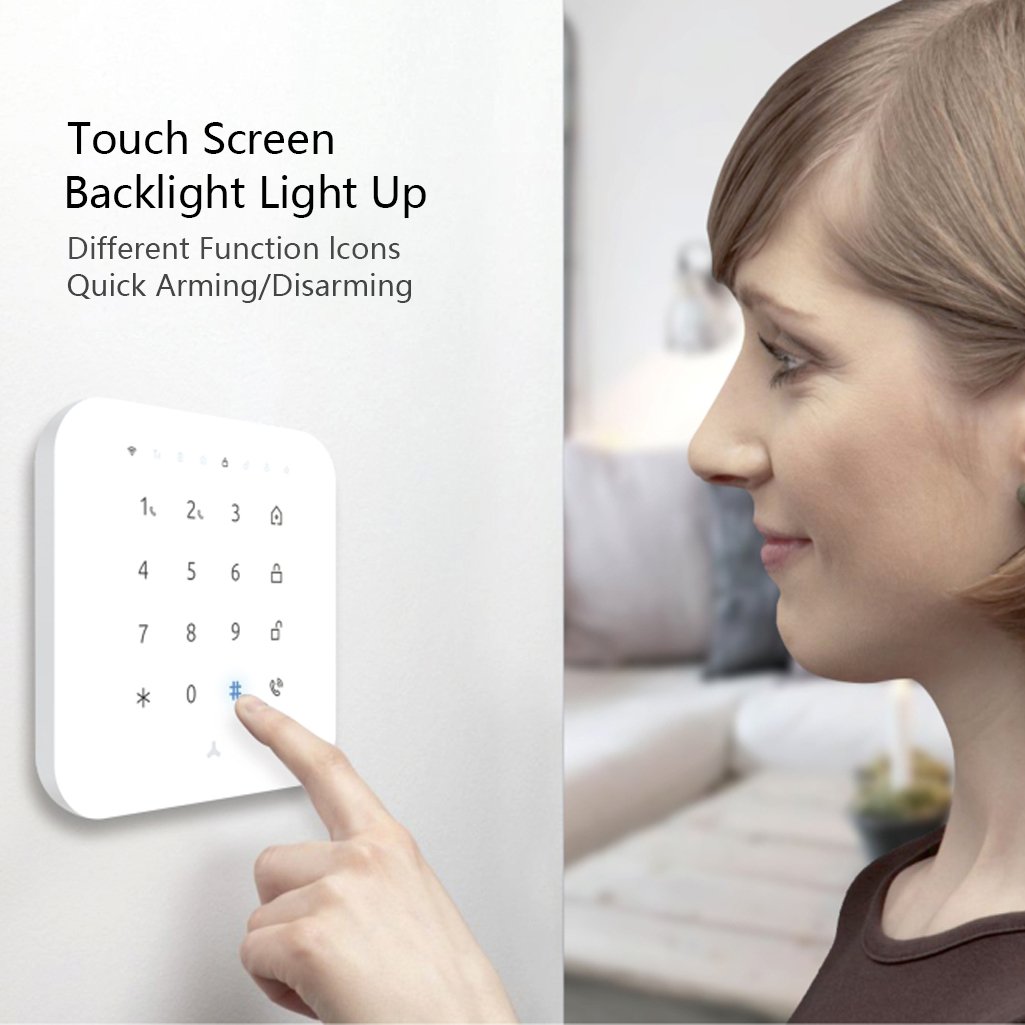 Maxkin Tuya smart DIY Wireless Wifi GSM Touch Screen Home Alarm Burglar Alarm System For Home Security alarm