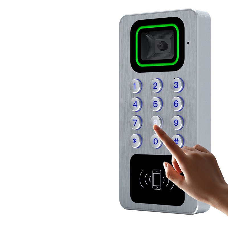 Thinmoo Outdoor Waterproof Smart QR Code Scanner Access Control System Remote Controlled Metal People Counting Feature OEM Logo
