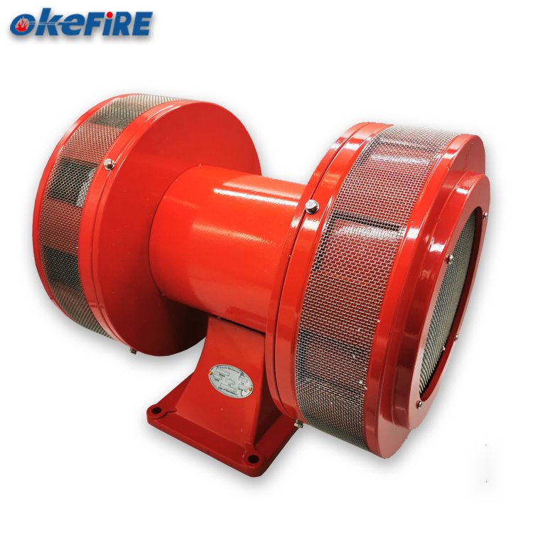 Okefire 220V Mini Electronic Motor Air Raid Alarm Small Siren Civil Defence Home Security System Fire Alarm Metal Material