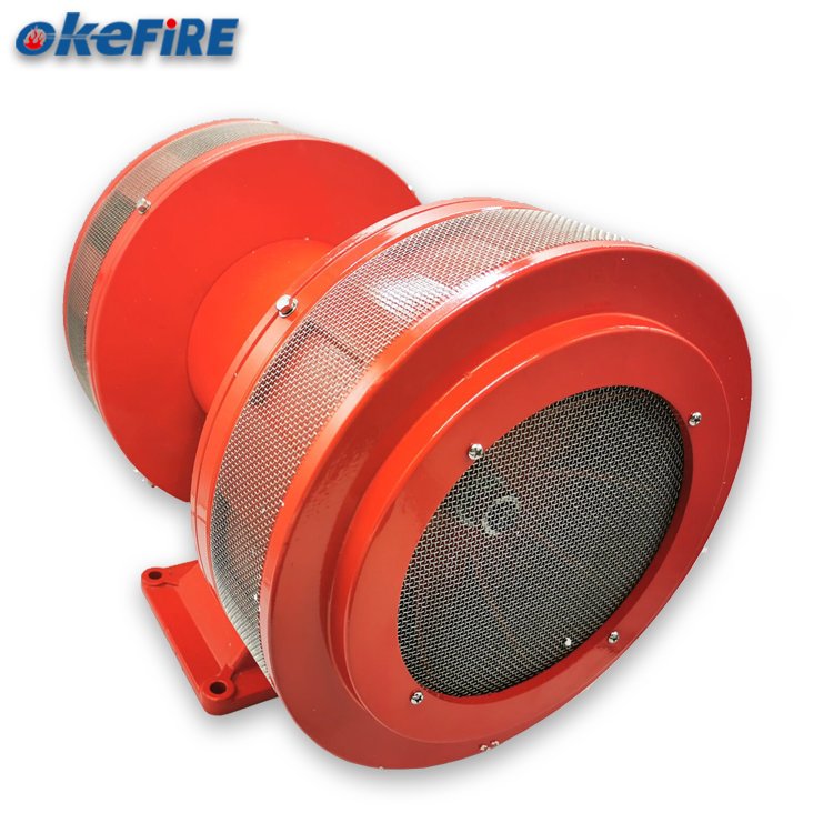 Okefire 220V Mini Electronic Motor Air Raid Alarm Small Siren Civil Defence Home Security System Fire Alarm Metal Material