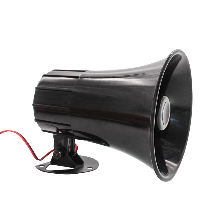 DC9V-15V 120dB 25W Big loud White/Black Electronic Outdoor Siren Security Alarm System