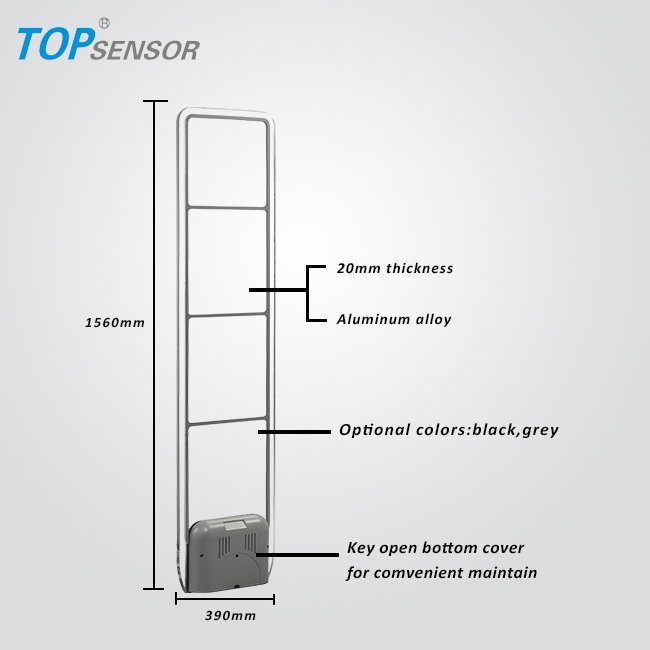 Professional Security Alarm Sensor For Garment Store, Antenna Eas Rf Security Products Loss Prevention System