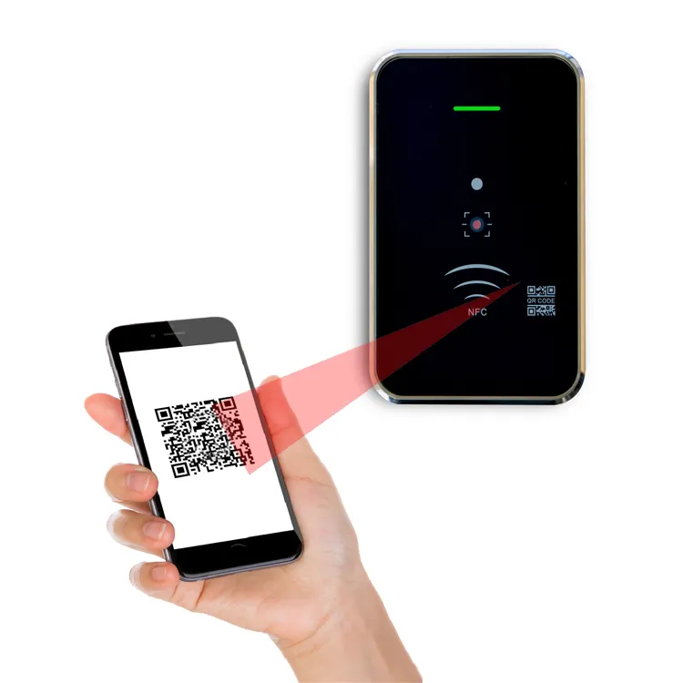 Custom Wiegand 26 34 IP67 Wifi EV1 EV2 App Dynamic QR Code Reader Access Controller