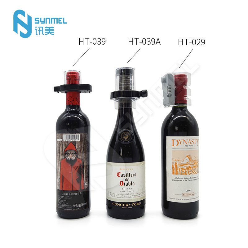 Synmel Low Price EAS Anti-theft Liquor Alarm Sensor Large Security Wine Bottle Security Tag for Retail Store AM/RF System