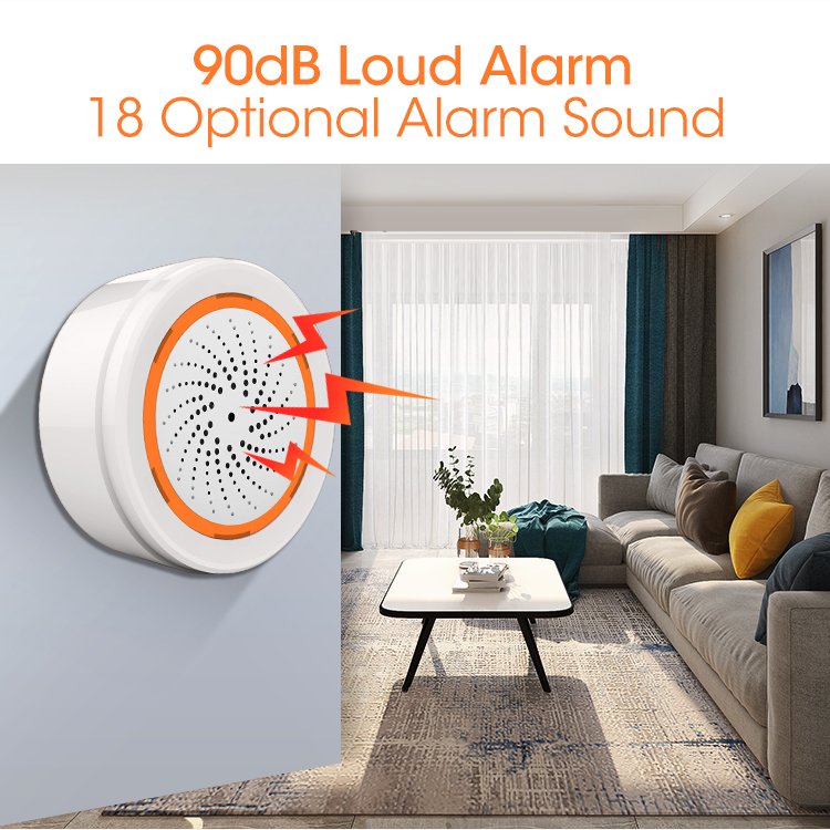 tuya zigbee smart usb wireless siren alarm