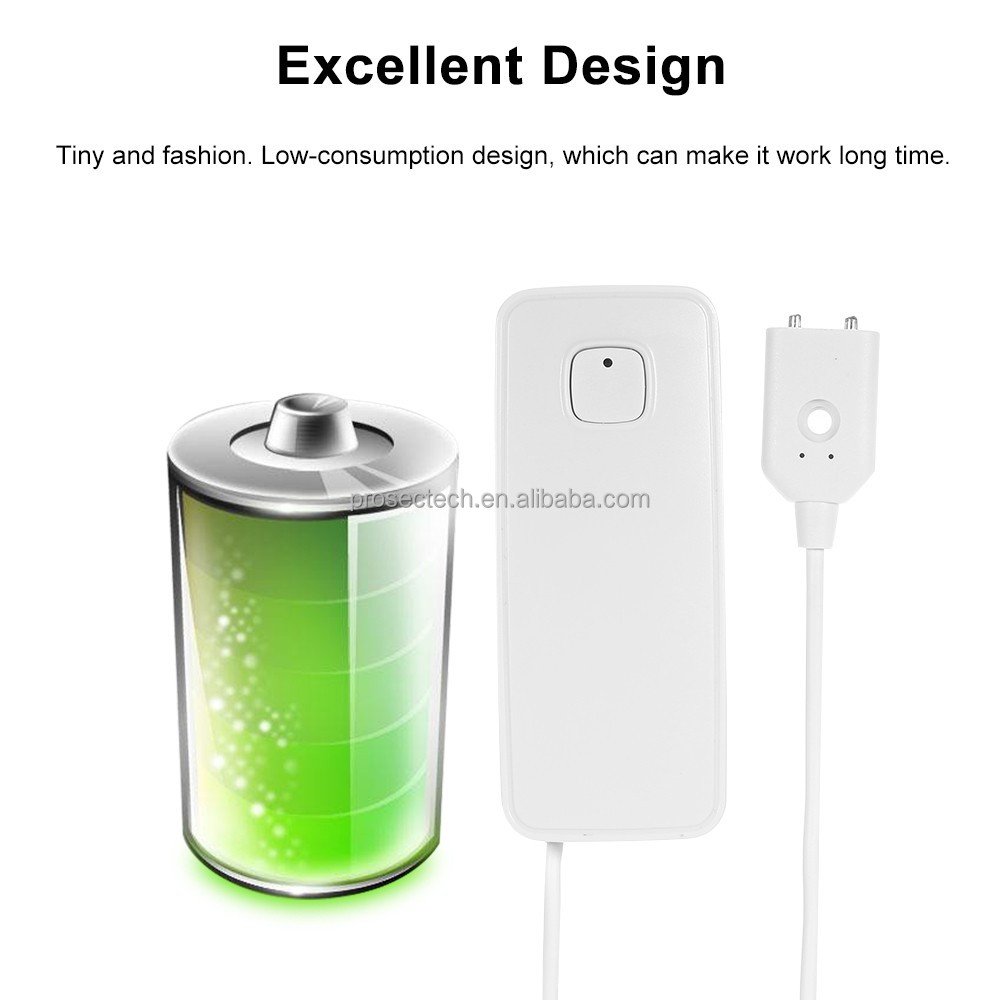 Tuya Latest Kitchen Basement Bathroom Wireless Smart Wifi Water Overflow Leak Sensor Detector Alarm For Home Security System