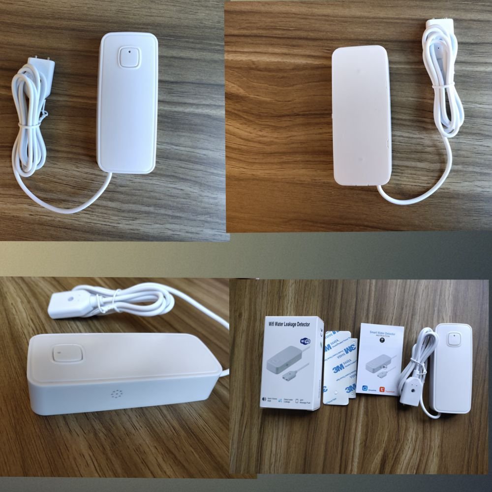 Tuya Latest Kitchen Basement Bathroom Wireless Smart Wifi Water Overflow Leak Sensor Detector Alarm For Home Security System