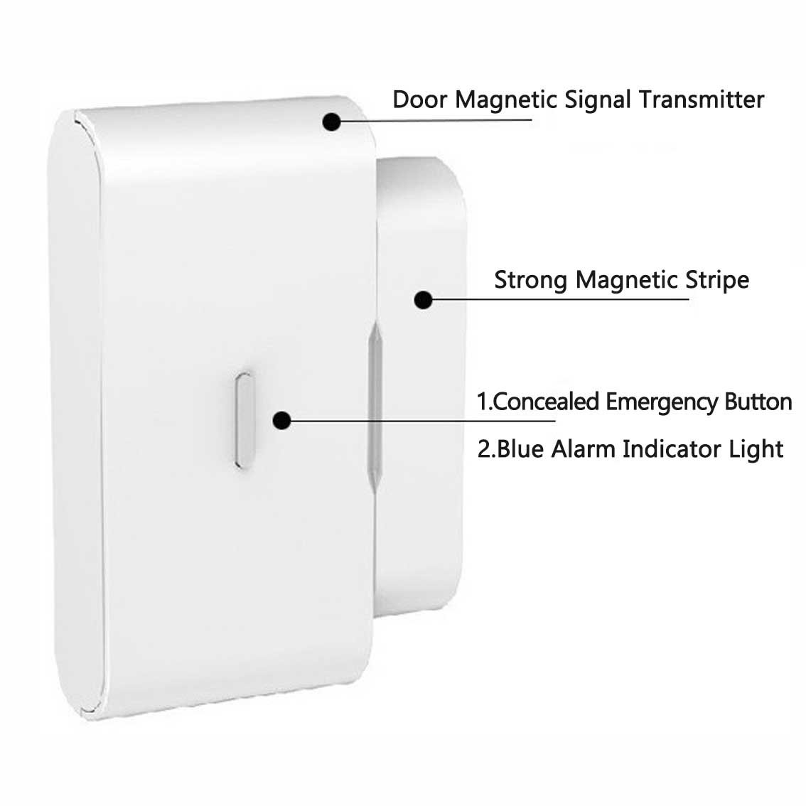 Hot Selling 433MHz Magnetic Detector Switch Wireless Magnetic Door Sensor For Home Anti-theft Alarm