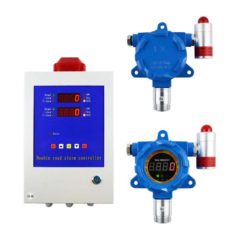 Fixed O3 gas alarm system 4-20mA ozone gas leak gas alarm detector and control panel