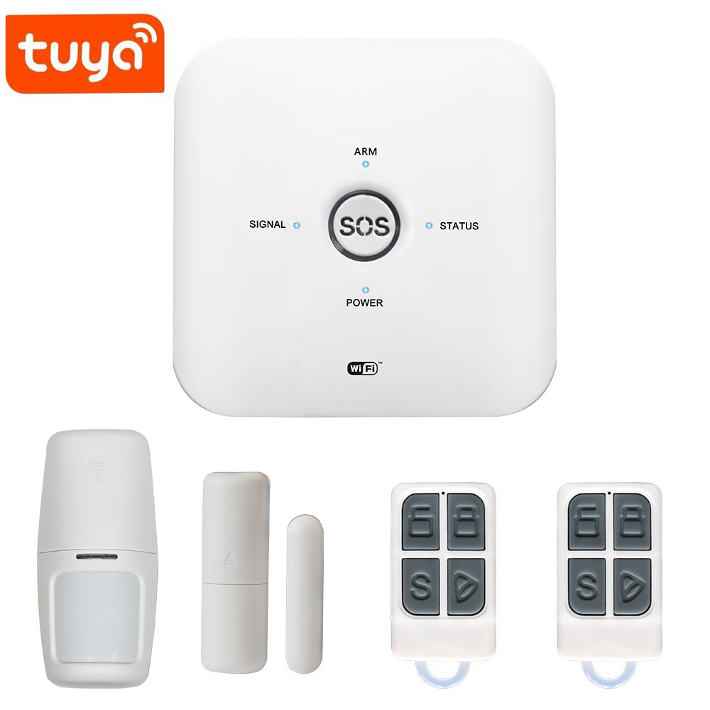 Elderly Protection Big Panic Button Home Security Tuya Smart Wireless WIFI GSM Alarm Support Voice Control Burglar Alarm System