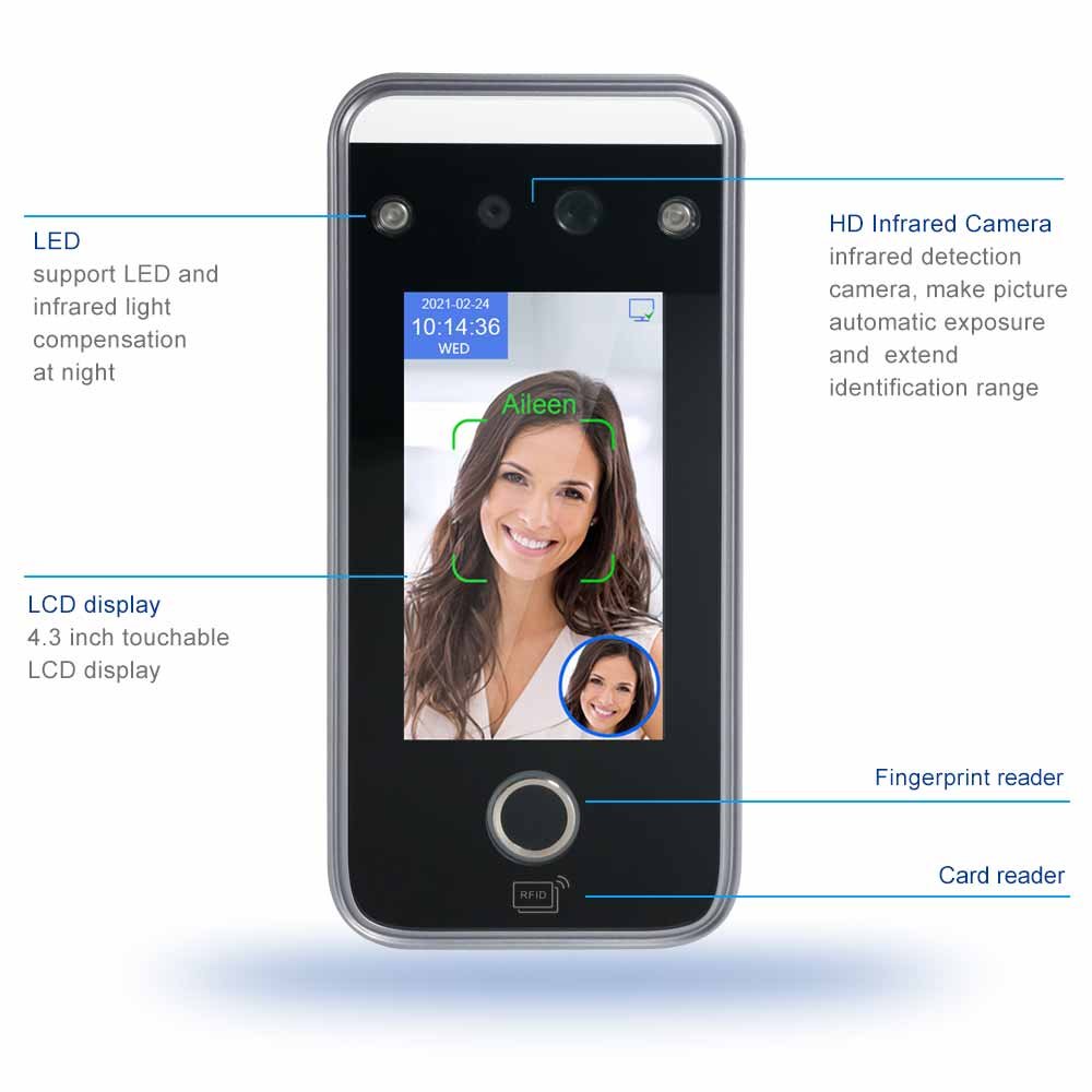 Remote Control Access System With Cloud Server Data Central Attendance Biometric Device Time Attendance And Door Access Control