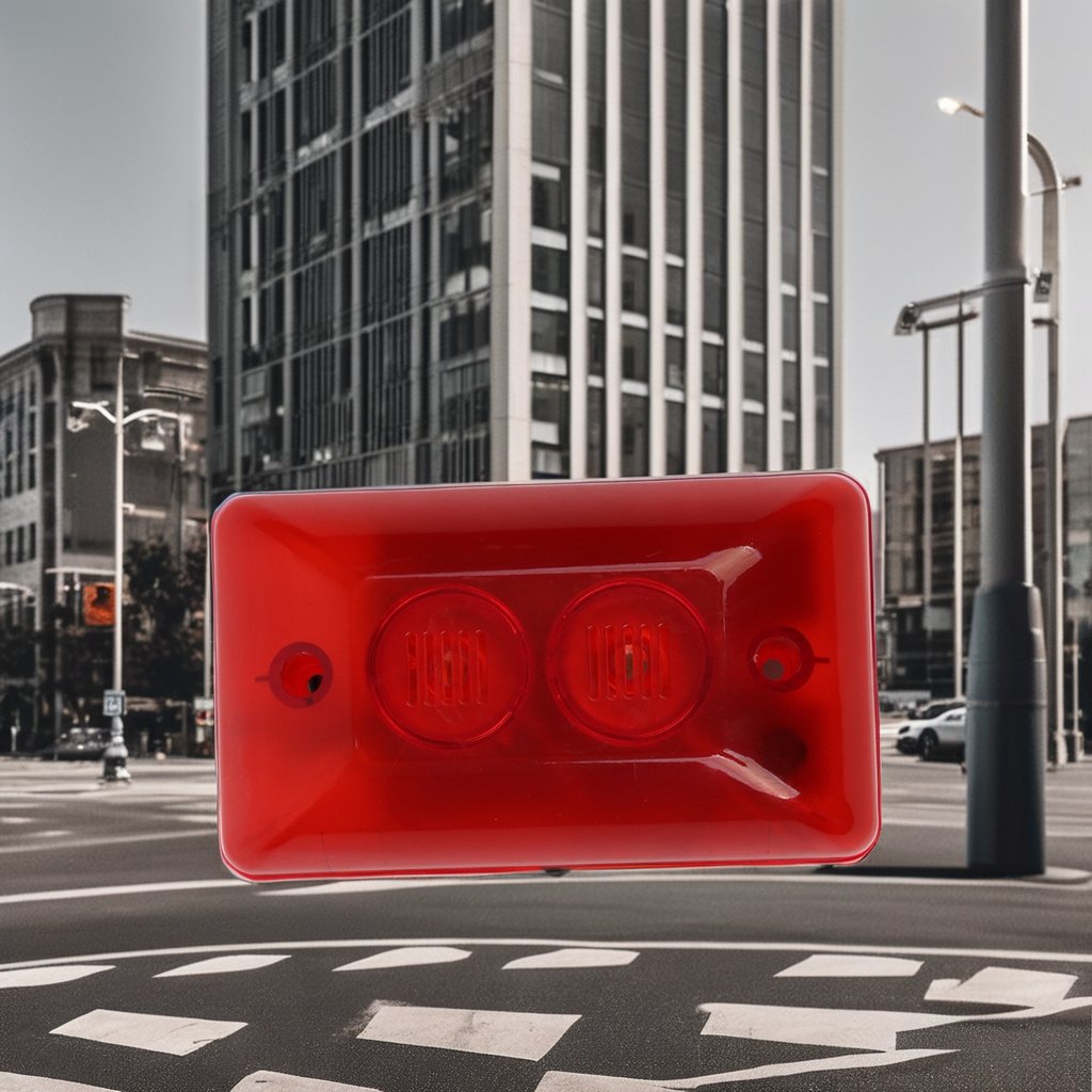 5C-102 Mini Strobe Light Siren with Red Color 12VDC Alarm System