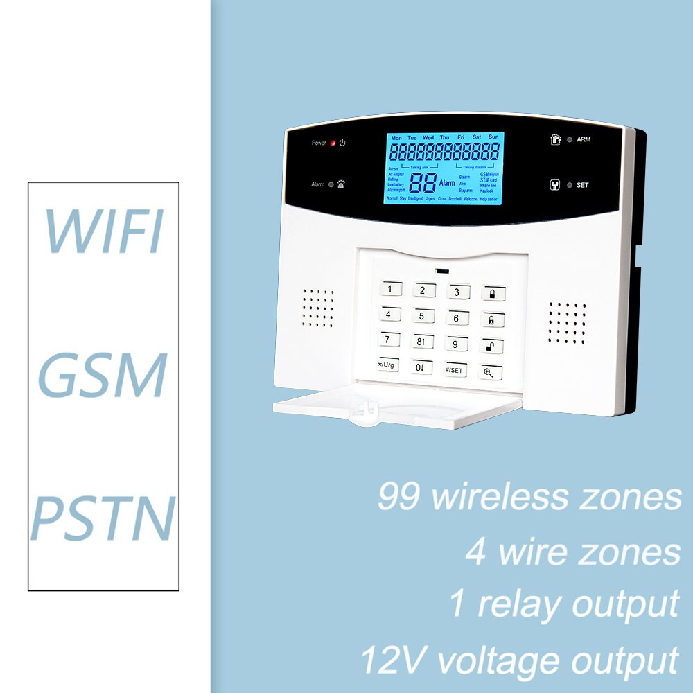 WL-JT-99AST 2024 Smart life app Remote Control Wireless Tuya WIFI GSM PSTN Alarm Home Safety System
