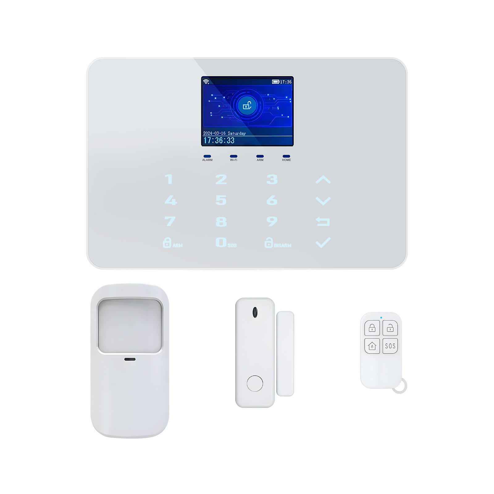New Design WiFi Tuya Smart Application Notification Intelligent Control Anti intruder Home Store Security Alarm System