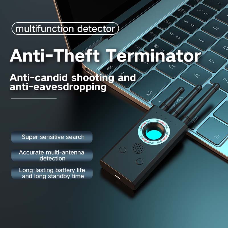 T16 Multi-Function Anti-Spy Audio Scanner Security Protection Alarm System Cars Hotels GPS Radio Frequency Signal Detector
