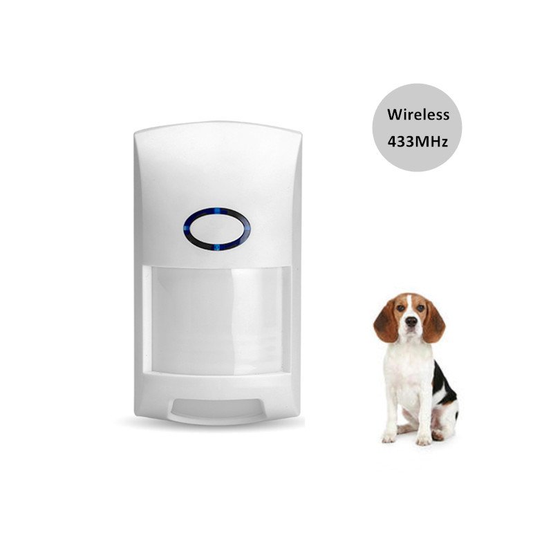 Wireless 433MHz Infrared Movement Sensor Anti-Theft Digital Pet Immune PIR Alarm Motion Detector for Security Alarm System