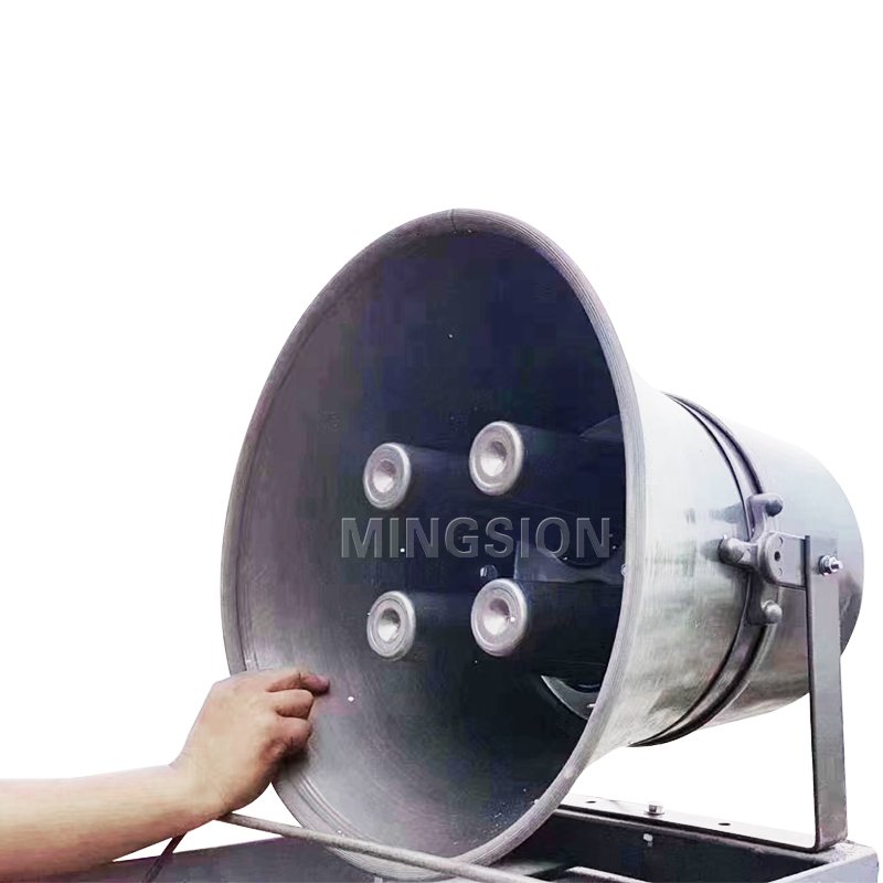 800W Electronic Siren Alarm Horn Speaker Class D Power Amplifier with Battery Or Solar For Early Warning Security System