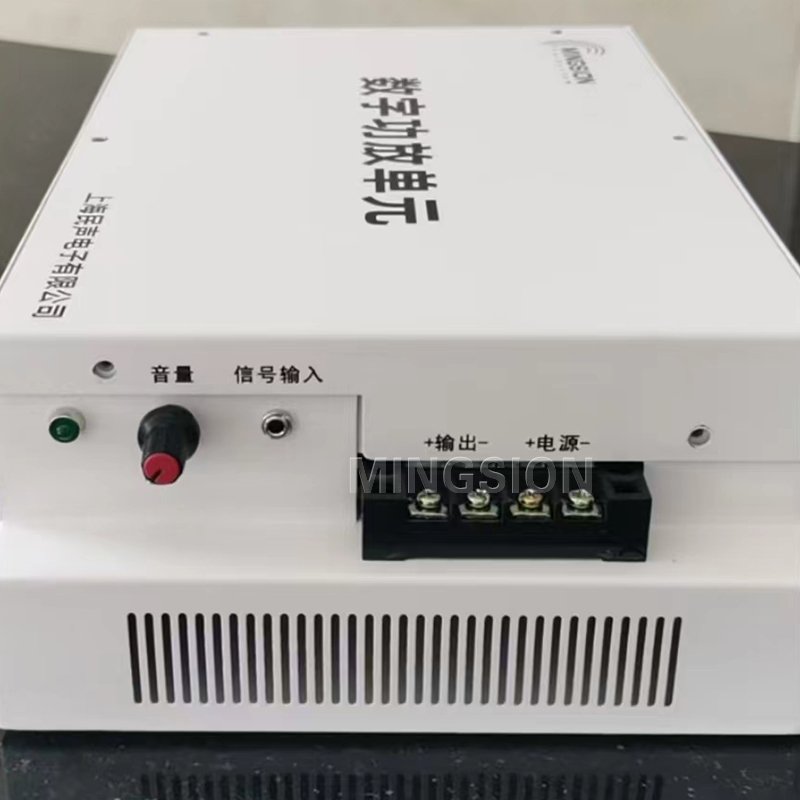 800W Electronic Siren Alarm Horn Speaker Class D Power Amplifier with Battery Or Solar For Early Warning Security System