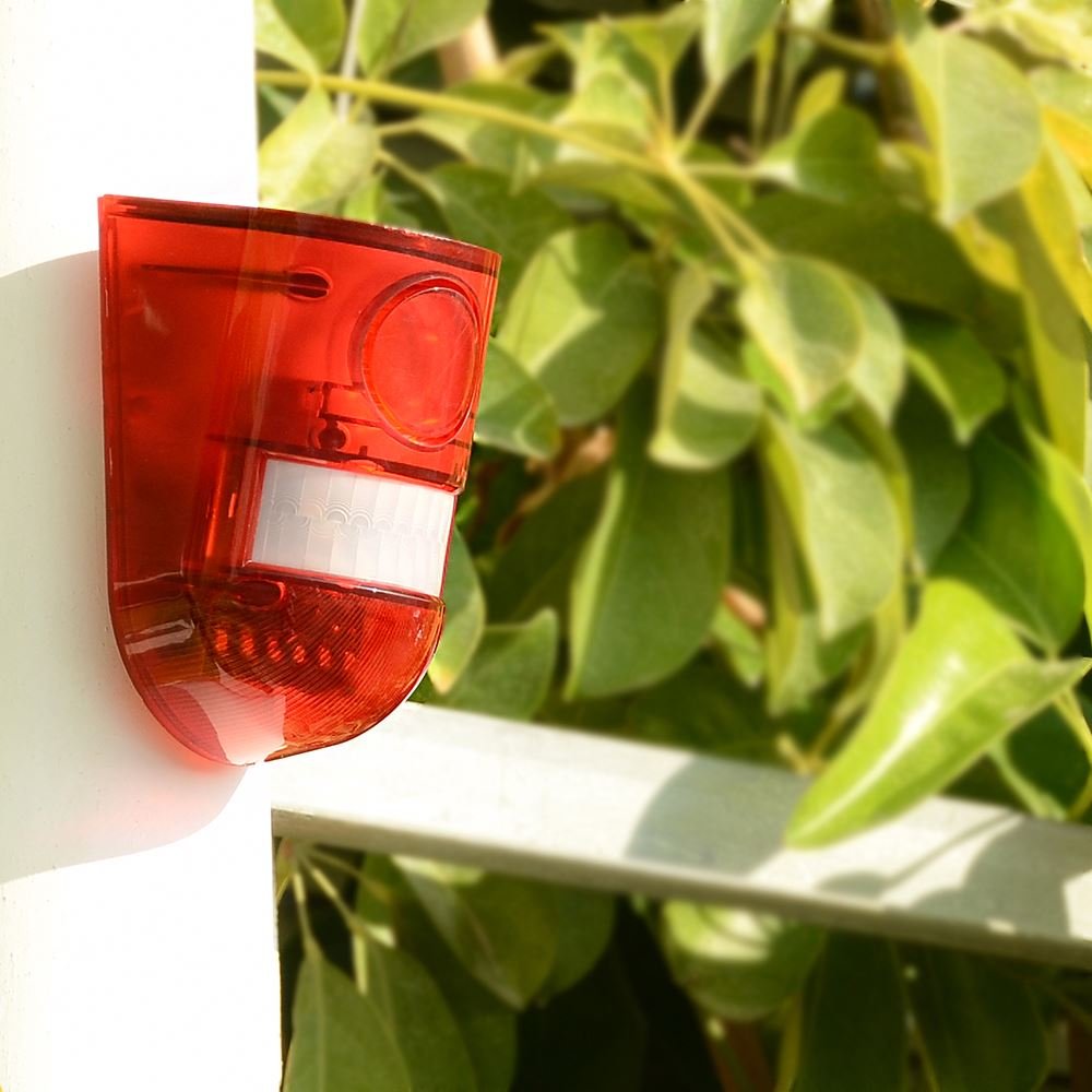 NEW design solar alarm with RF remote 129db siren solar home alarm system outdoor IP65 solar intruder alarm
