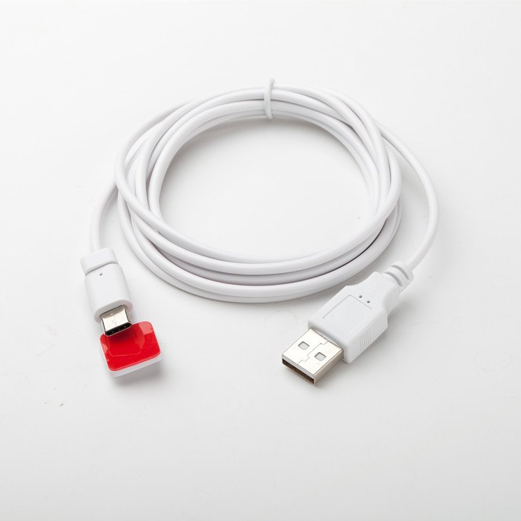Mobile phone security anti theft desktop alarming system 2M security charging cables for display use